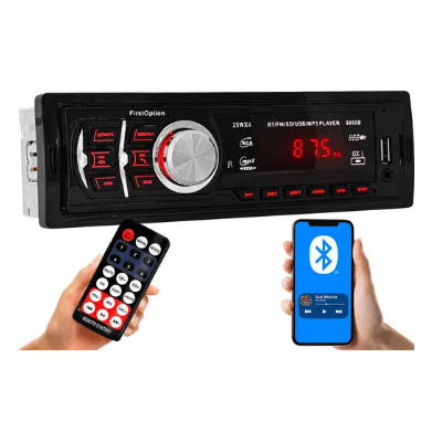 Aparelho Som Automotivo First Option 8850 com Rádio, USB, Bluetooth e Leitor de Cartão SD