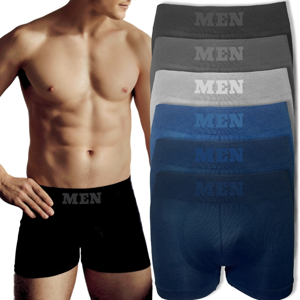 Kit 6 Cueca Boxer Respirável Masculina Microfibra Adulto