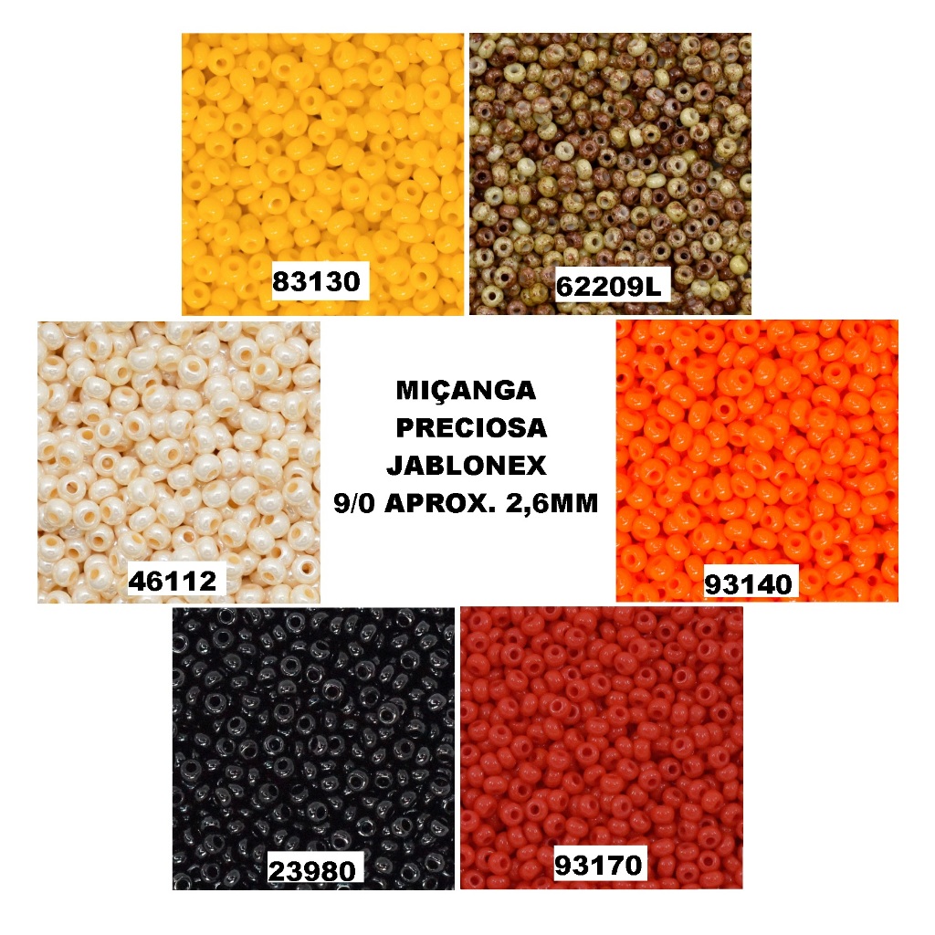 Miçanga jablonex preciosa 9/0 aprox 2,6mm em Oferta na Shopee