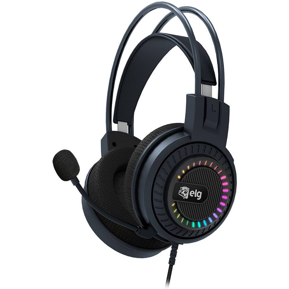 Headset Gamer Elg Mizar HGMZ 7.1 USB Som Surround 3D Microfone Noise Cancelling