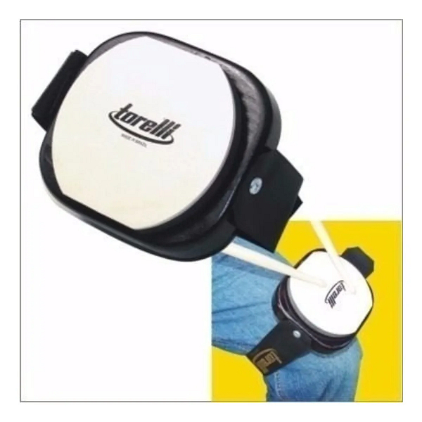 Pad De Estudo Bateria Para Perna Ta-550 Torelli Cor Branco