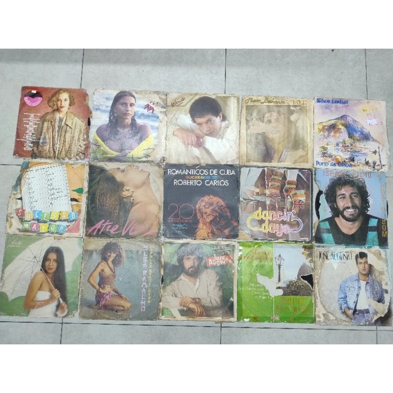 lote 15 LP gospel sertanejo pop rock dance samba pagode decoração artesanato