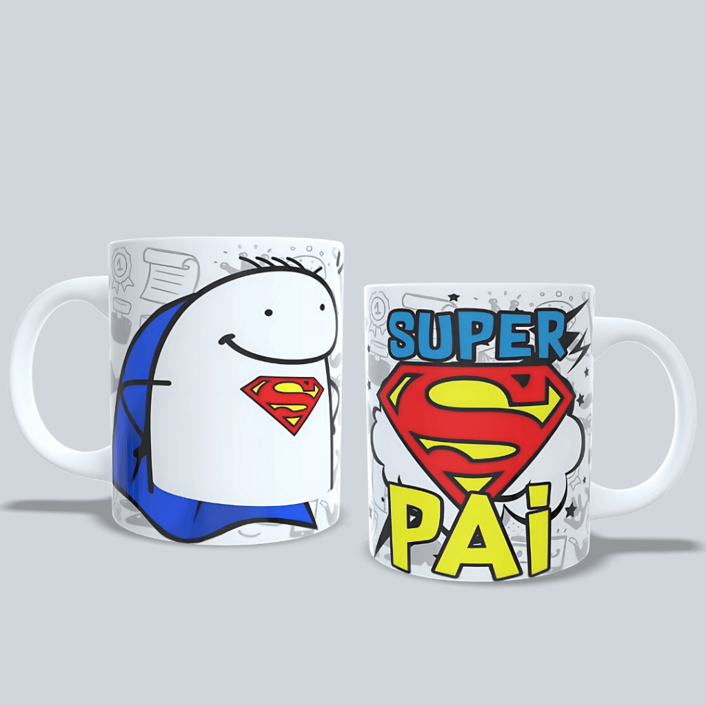 Caneca Personalizada Dia dos Pais - Presente Criativo e Exclusivo para o Melhor Pai do Mundo!