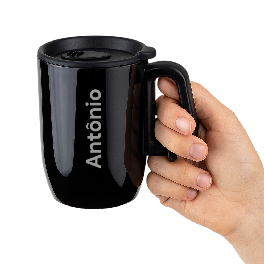 Caneca 350 ml com Nome Parede Dupla Inox Personalizada Gravada Presente Entrega Rápida em Oferta na Shopee