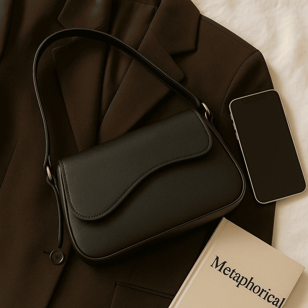 Bolsa Feminina Baguete Transversal Luxo Famosinha Elegante Alça De Ombro