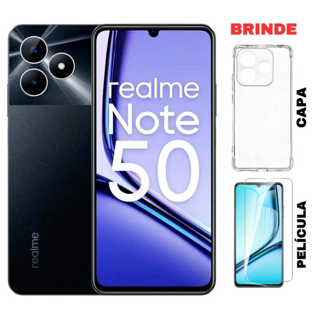 Celular Smartphone Realme Note 50 128GB/4GB 64/3GB Ram - 1 Ano de Garantia Original Lacrado