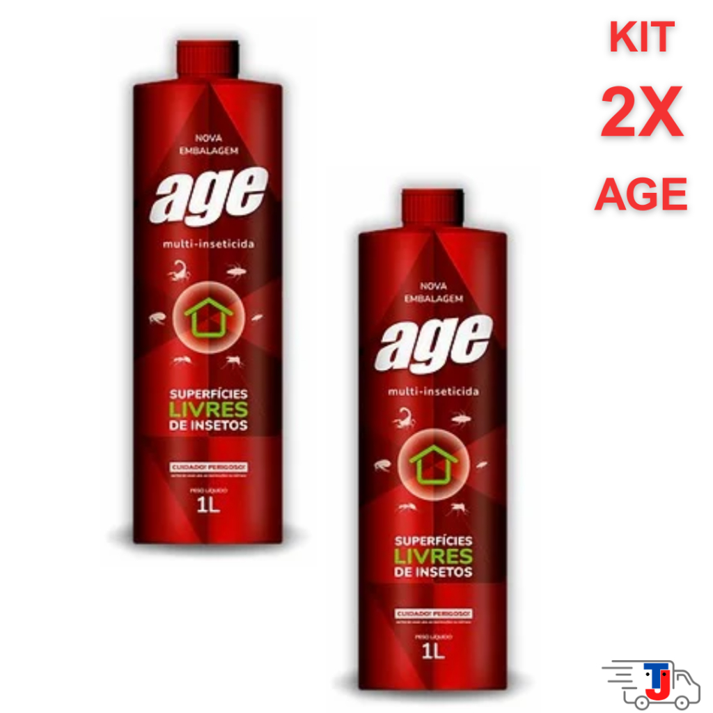 Kit 2x Age 1Litro Veneno Mata Barata Mosquito Da Dengue Pulga Cupim em Oferta na Shopee