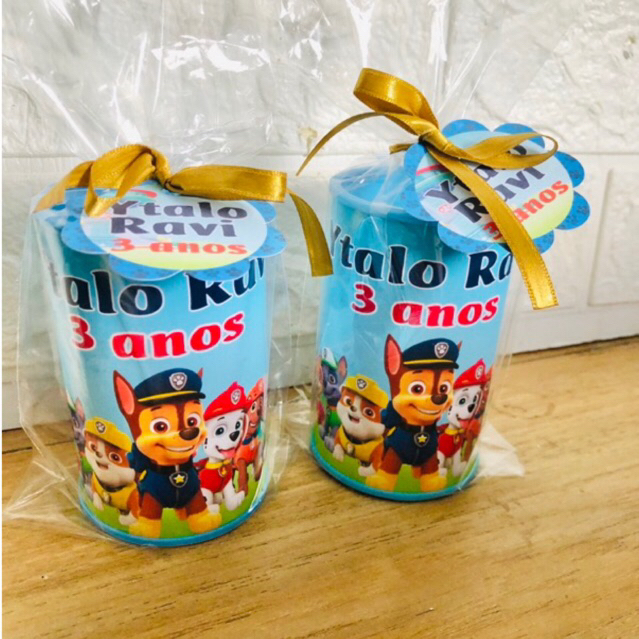Cofrinho Personalizado Patrulha Canina| Lembrancinhas | Festa infantil | Aniversário | Personalizados