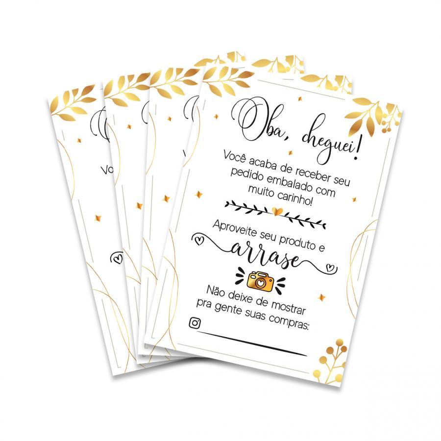 Cartão de agradecimenmto cliente