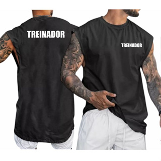 Camisa Oversized Treino Camiseta Regata Treinador Cavada em Oferta na Shopee