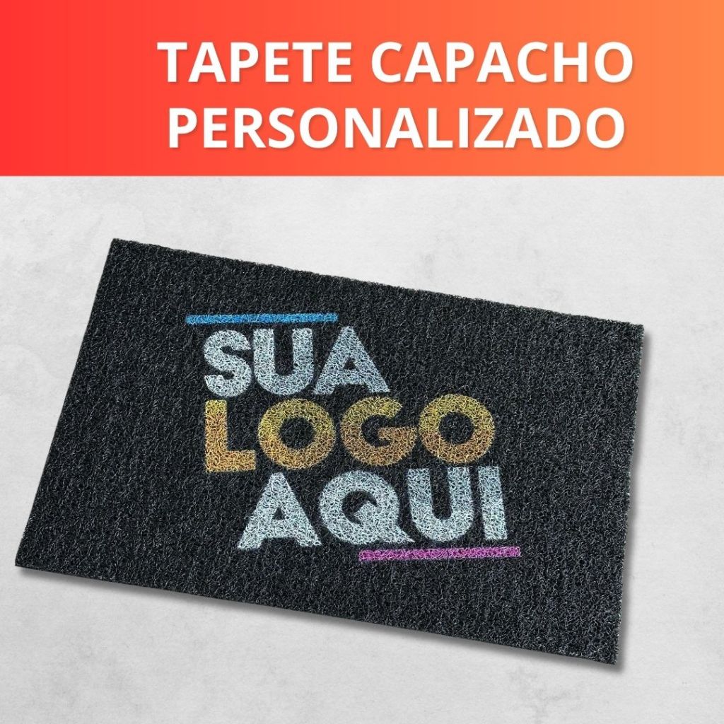 Tapete Capacho Personalizado com Logomarca Empresa Loja Comércio - Envio Rápido em Oferta na Shopee