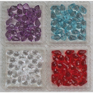 Ponteira gotinha sextavada de acrílico - 10 mm - 20 gramas em Oferta na Shopee