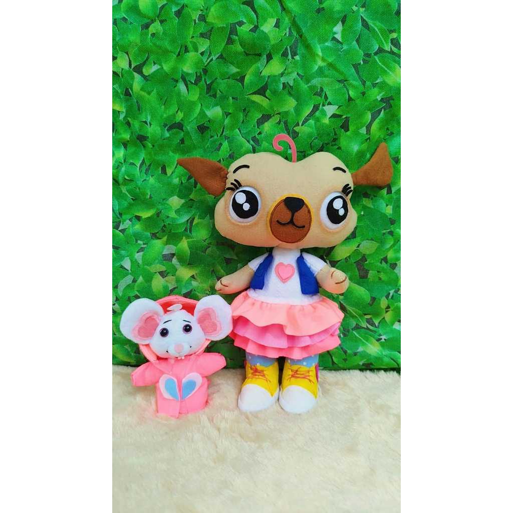 Chip e potato desenho ratinha rato animal desenho infantil boneco netflix serie cachorrinha pug chip and potato criança