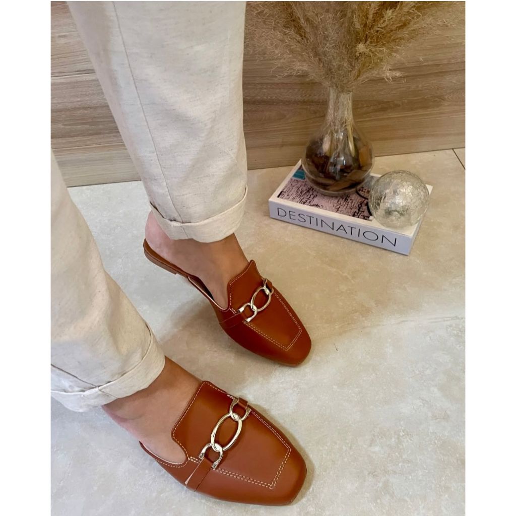 Sandalia Feminina Muller Detalhe Argola Mule em Oferta na Shopee