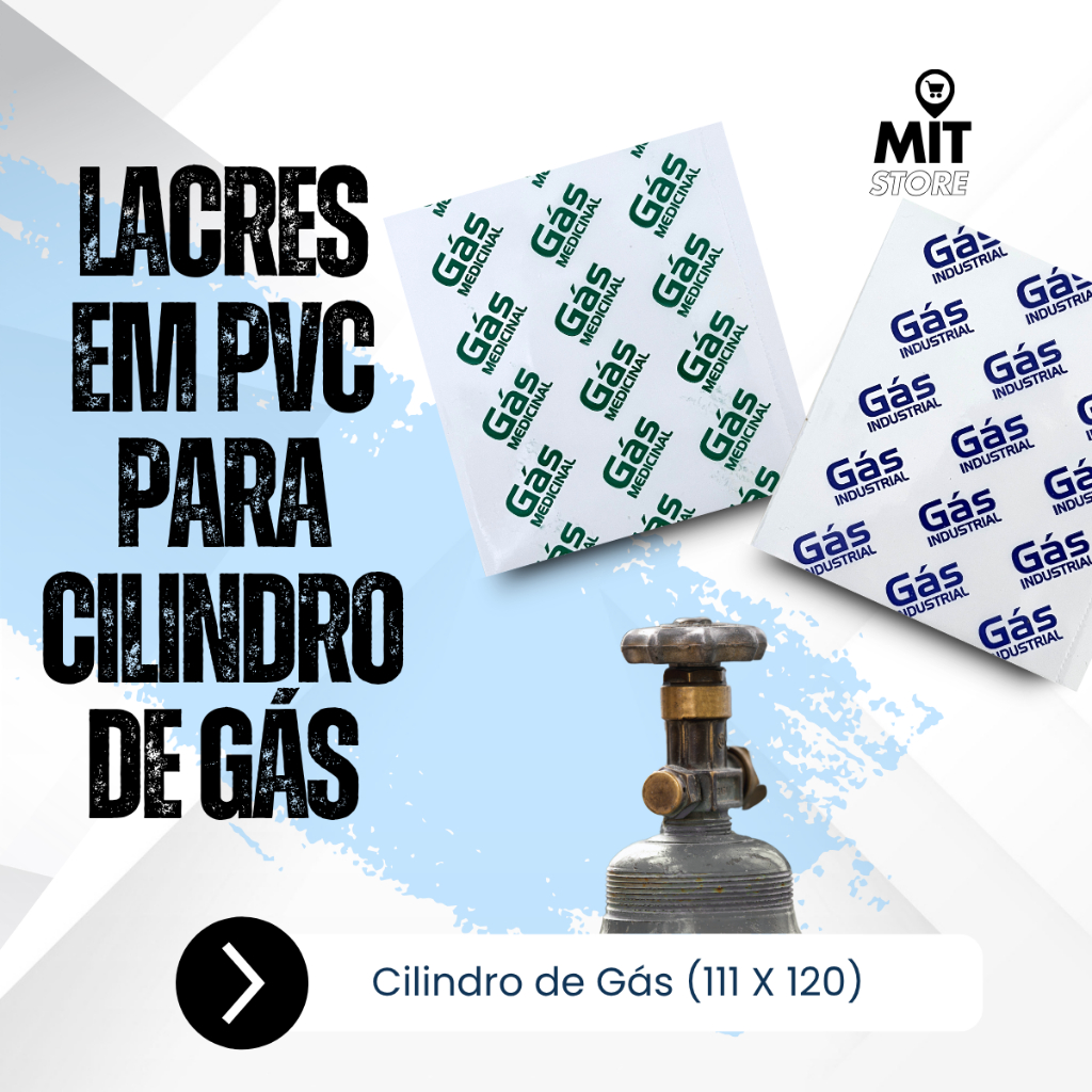Kit 1000 Lacres Para Cilindro de Gás PVC Termoencolhível (111 X 120)