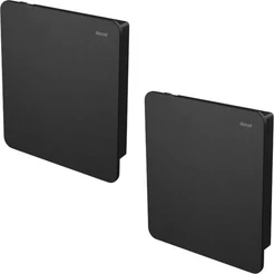 Acabamento Válvula Descarga Docol Flat Ônix Preto Fosco 009317CE Kit 2 Pçs