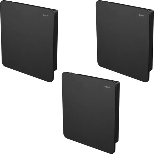 Kit 3 Acabamento Válvula Descarga Docol Flat Ônix 009317CE
