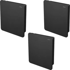 Acabamento Válvula Descarga Docol Flat Ônix Preto Fosco 009317CE Kit 3 Pçs