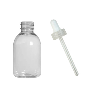 Frasco Pet c/Conta-Gotas Transparente (100ml) - 1 unidade em Oferta na Shopee