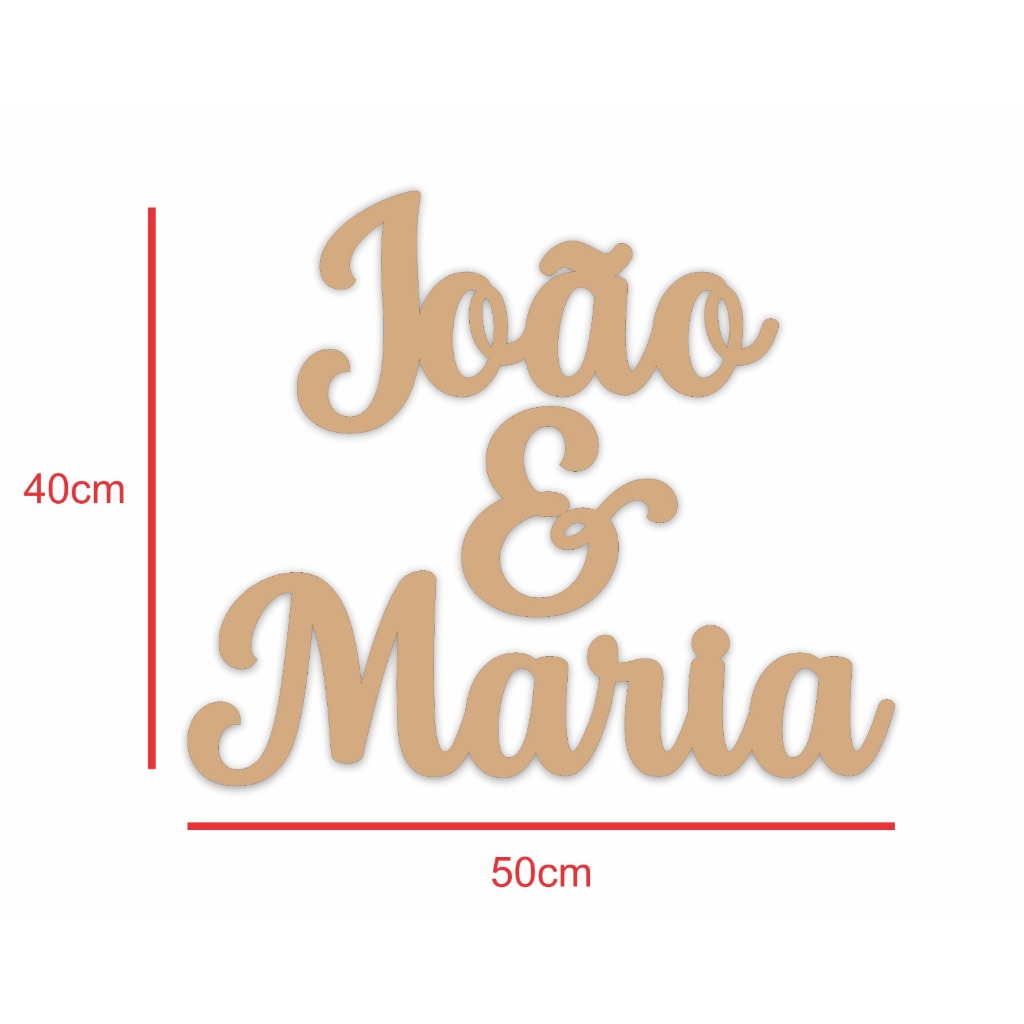 Nome Composto em MDF Personalizado para Painel de Festa – Decoração Exclusiva com Nome à Sua Escolha