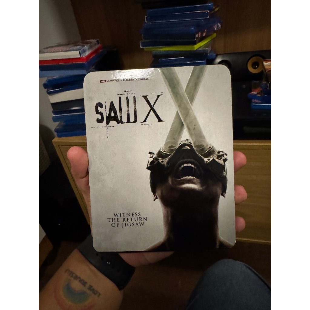 bluray 4K jogos mortais X 10 (sem opções em Português) com luva