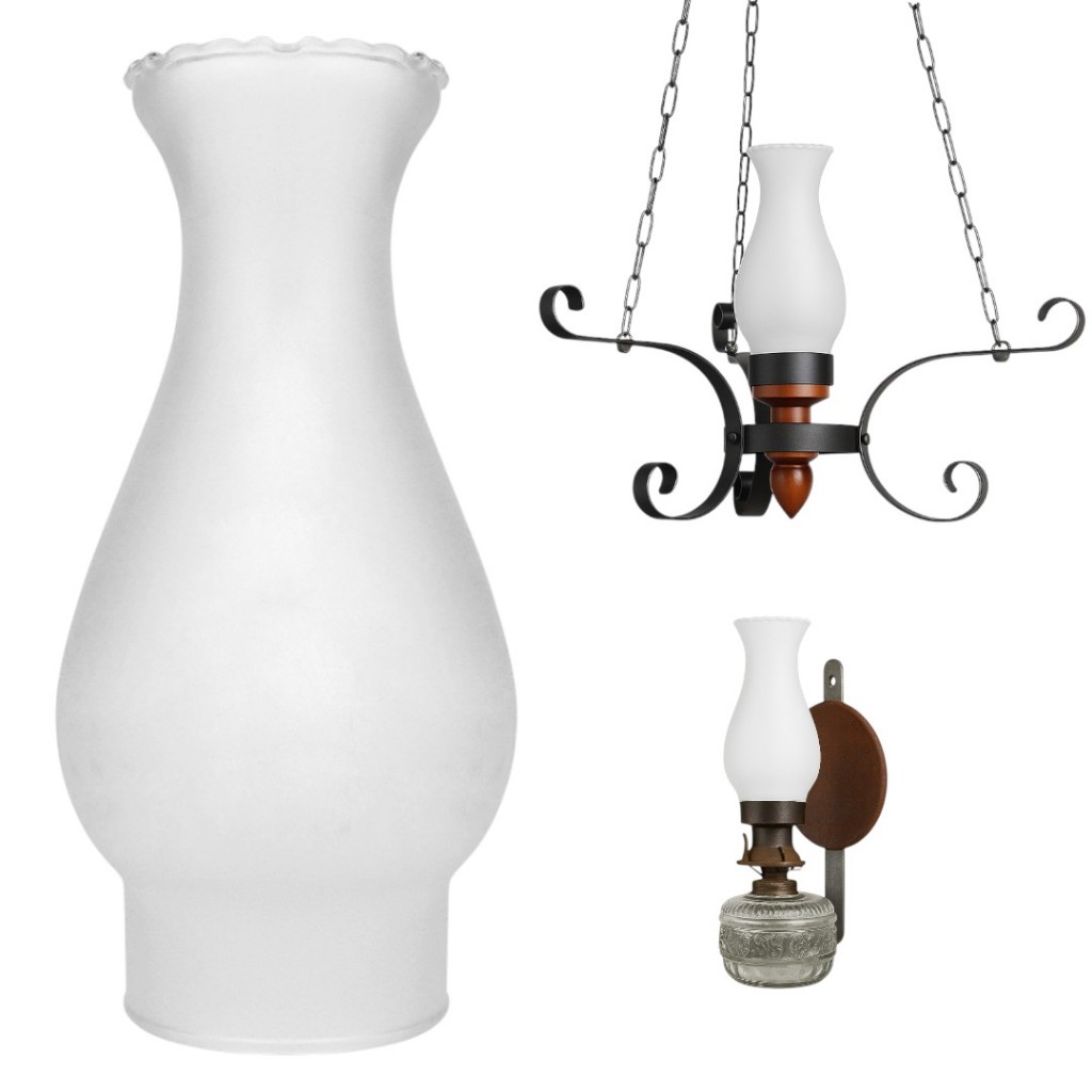 Cúpula De Vidro Manga Fosca Para Lampião Antigo 6,5 Cm Luxo em Oferta na Shopee