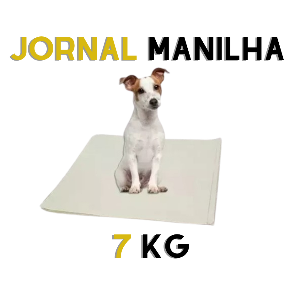 JORNAL PET - +/- 7KG Pacote 50x70,5 - Jornal Strong Jornal pipi Jornal Manilha