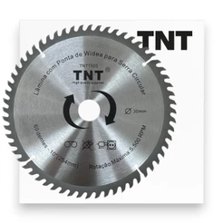 Lâmina Serra Circular TNT 10" 250mm x 30mm x 60 Dentes Disco Corte Madeira MDF 60 Dentes - TNT1503