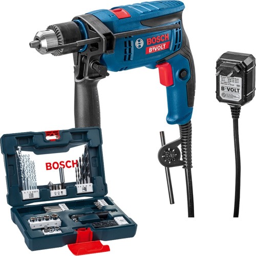 Kit Furadeira Impacto Parafusadeira Bosch GSB 13 RE Bivolt + V-Line 41 Pcs em Oferta na Shopee