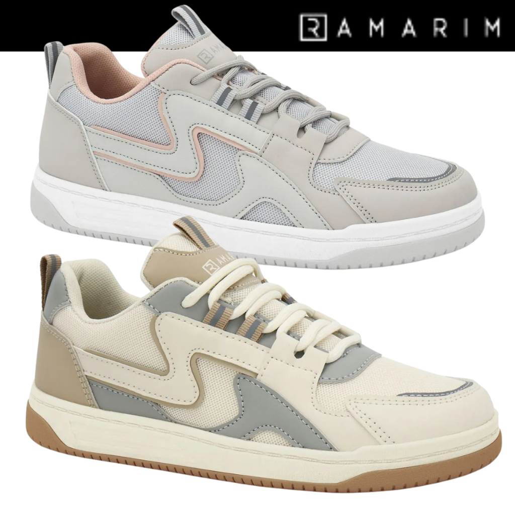 Tênis Feminino Ramarim Casual Baixo Skatista Estiloso Sneakers em Oferta na Shopee