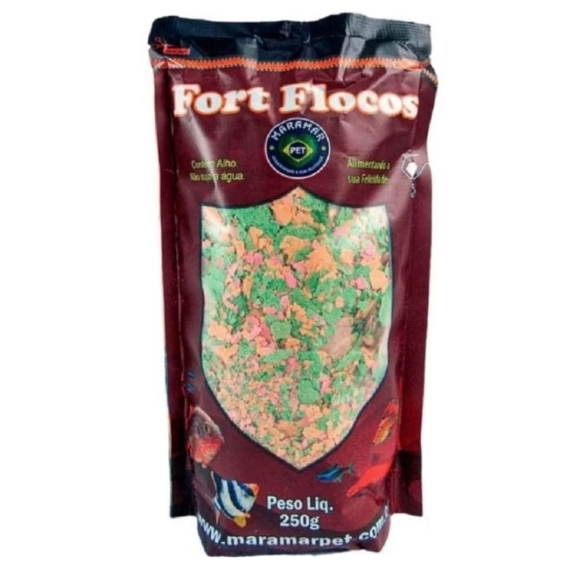 Ração Maramar Fort Flocos 250gr em Oferta na Shopee