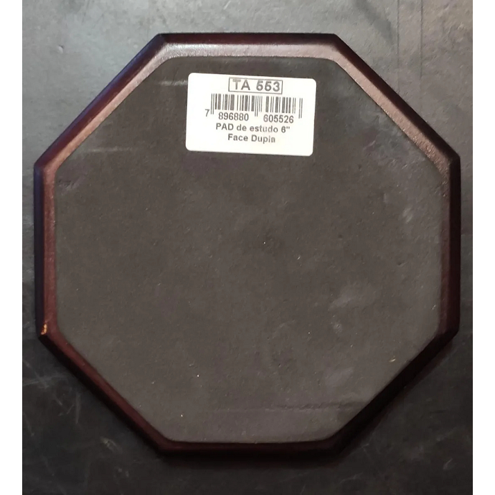 Pad Dupla Face 6 Estudo Bateria Torelli Ta 553