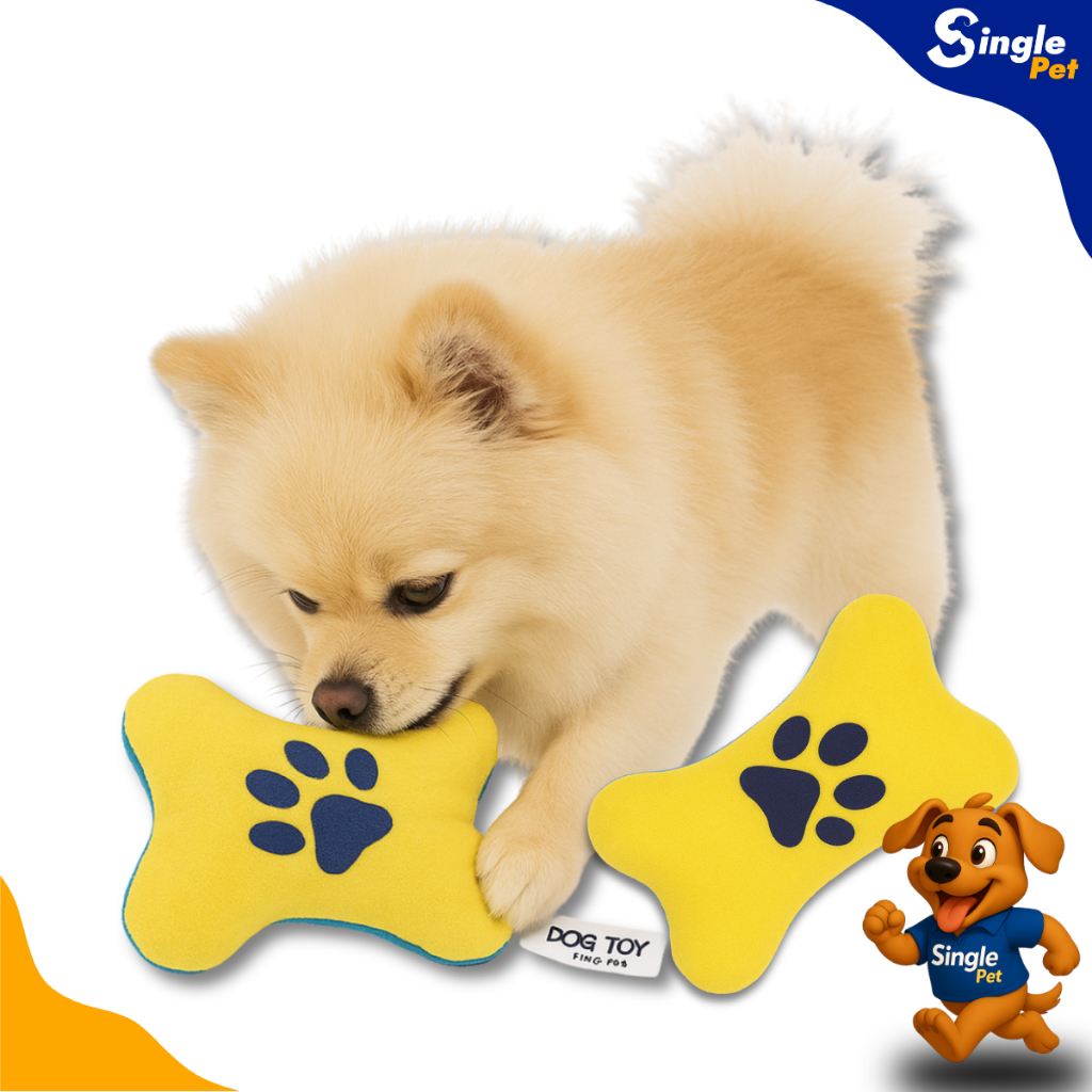 Brinquedo de Osso com Patinha para Cães Cachorro – Savana Pet, Macio e Resistente