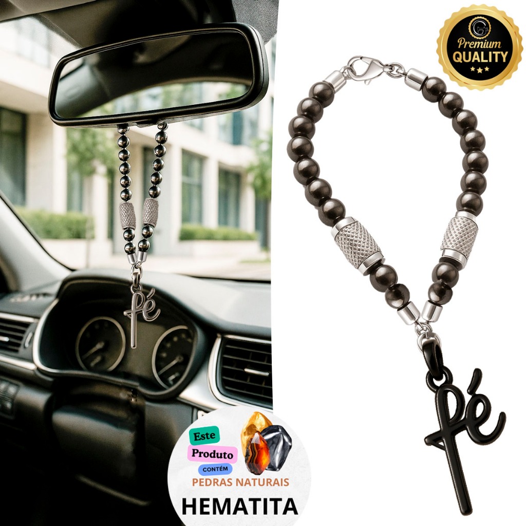 Penduricalho Adorno Retrovisor Fé Jesus Cristo Cruz Crucifixo São Bento Amuleto Proteção para Carro em Oferta na Shopee