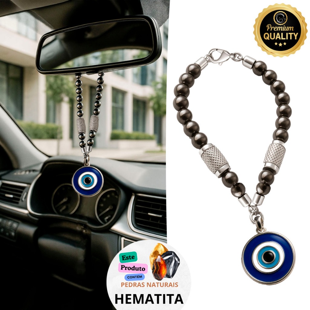 Adorno Retrovisor Enfeite De Carro Olho Grego Talismã - Vários Modelos em Oferta na Shopee