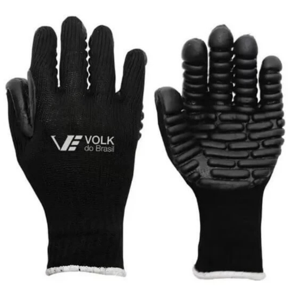 Luvas Proteção Volk Antivibração Gorila Resistente Proteção Martelete  Automotiva Resistencia Mecânica Epi