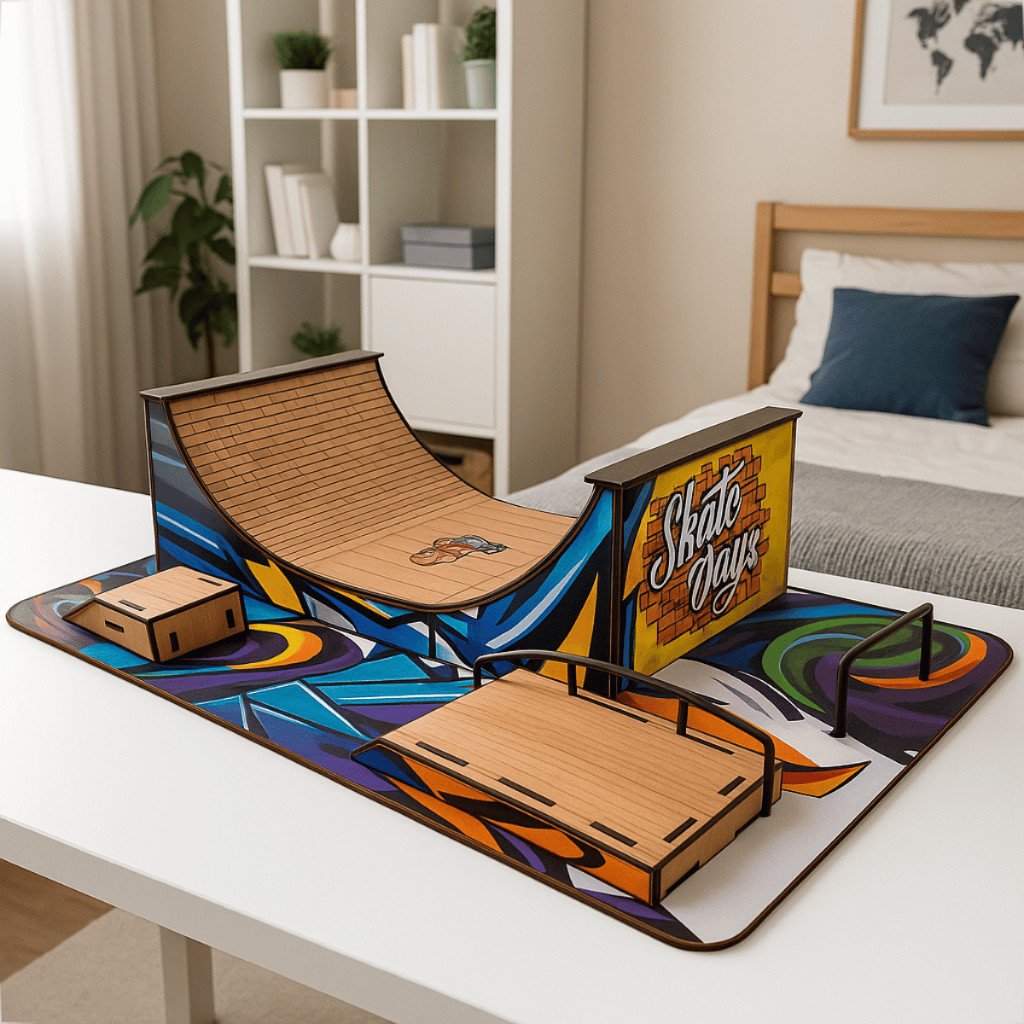 Half Pipe Skate de Dedo Pista Adesivada Rampas e Manobras Esportes Para Crianças em Oferta na Shopee