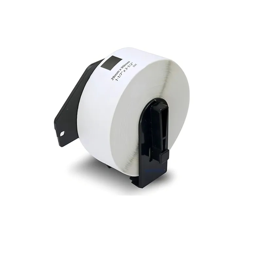 Rolo Etiqueta Térmica Dk 1201 Dk1201 Compatível + Suporte