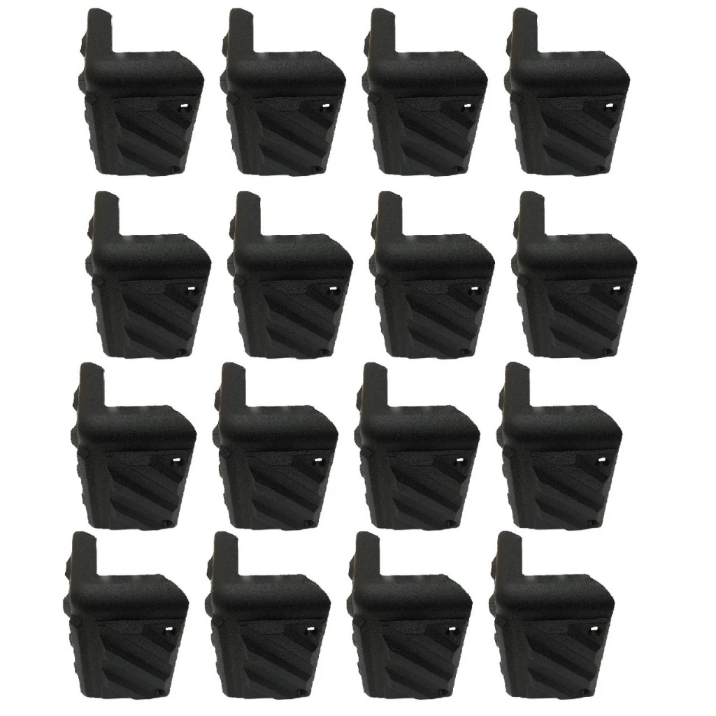 Kit 16 Cantoneiras Abas Arredondadas Ideal Para Caixa De Som em geral  para Reforço e Acabamento