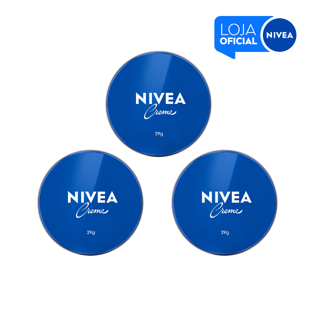 KIT NIVEA Creme Hidratante Lata 29g -  3 Unidades