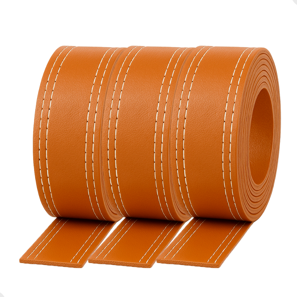 Tira Couro Ecológico 3cm 20m Costura Dupla Acabamento Fino - Stationery