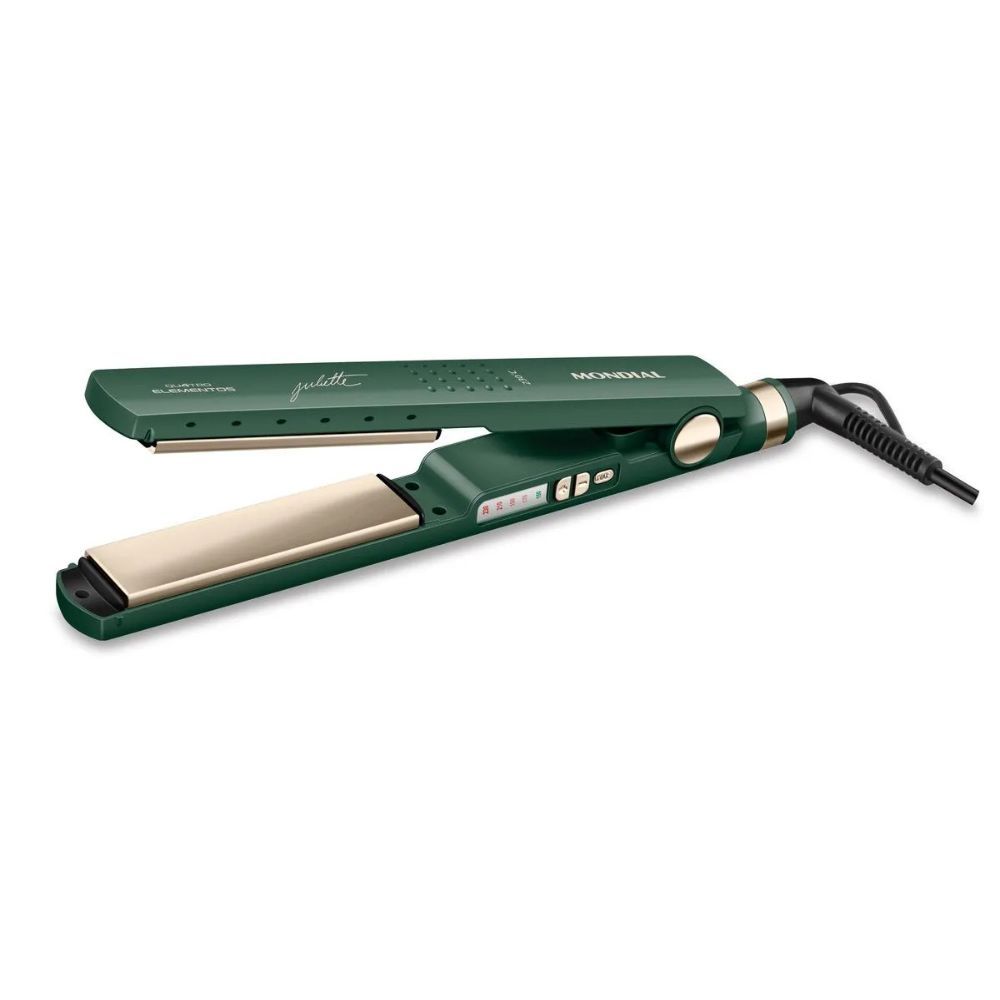 Prancha Alisadora Mondial By Juliette Verde Oliva 60W Bivolt P-JU-02
