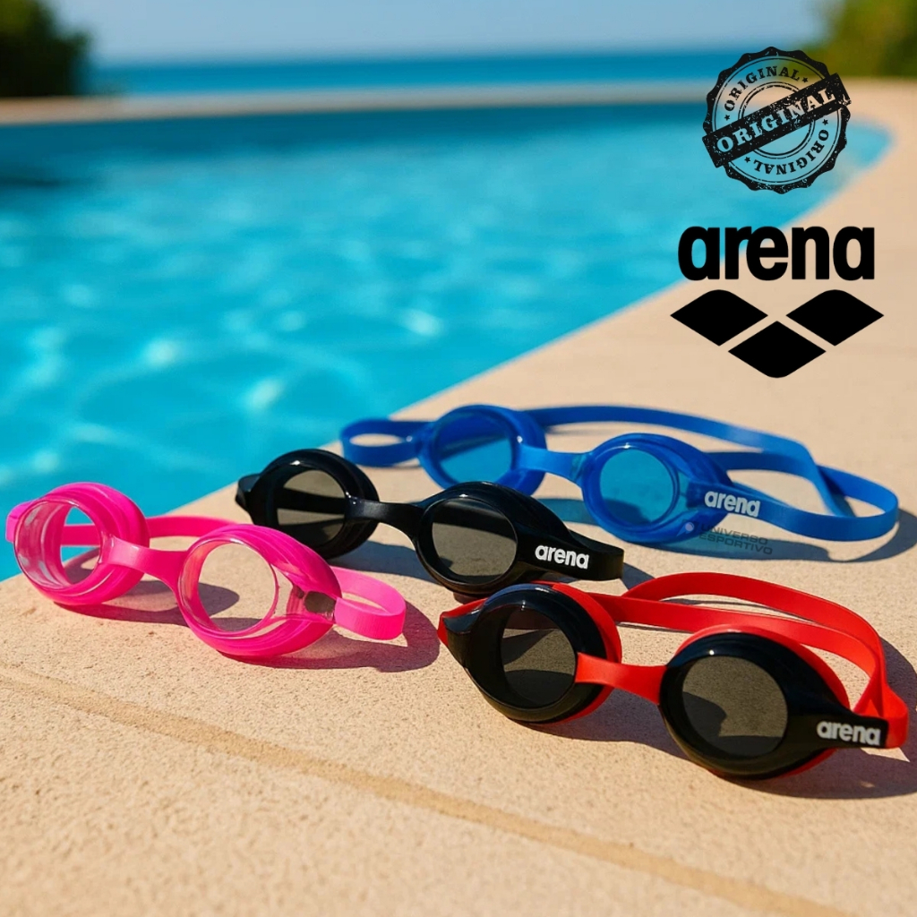 Óculos Natação Arena Drive 3 Mergulho Piscina Profissional Antiembaçante Transparente Proteção UV