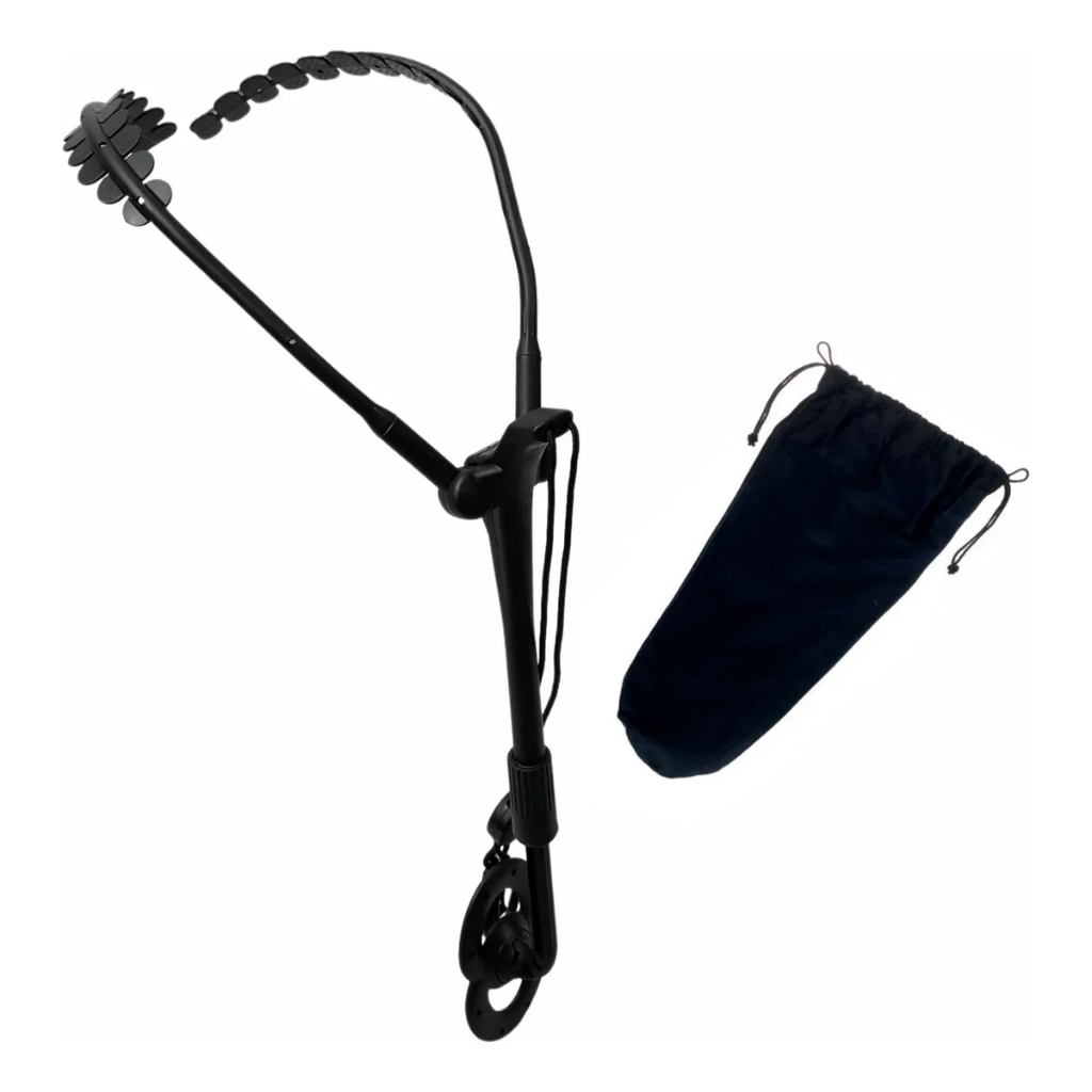 Correia Ergonômica Sax Confortável Ajustável Cor Preto em Oferta na Shopee