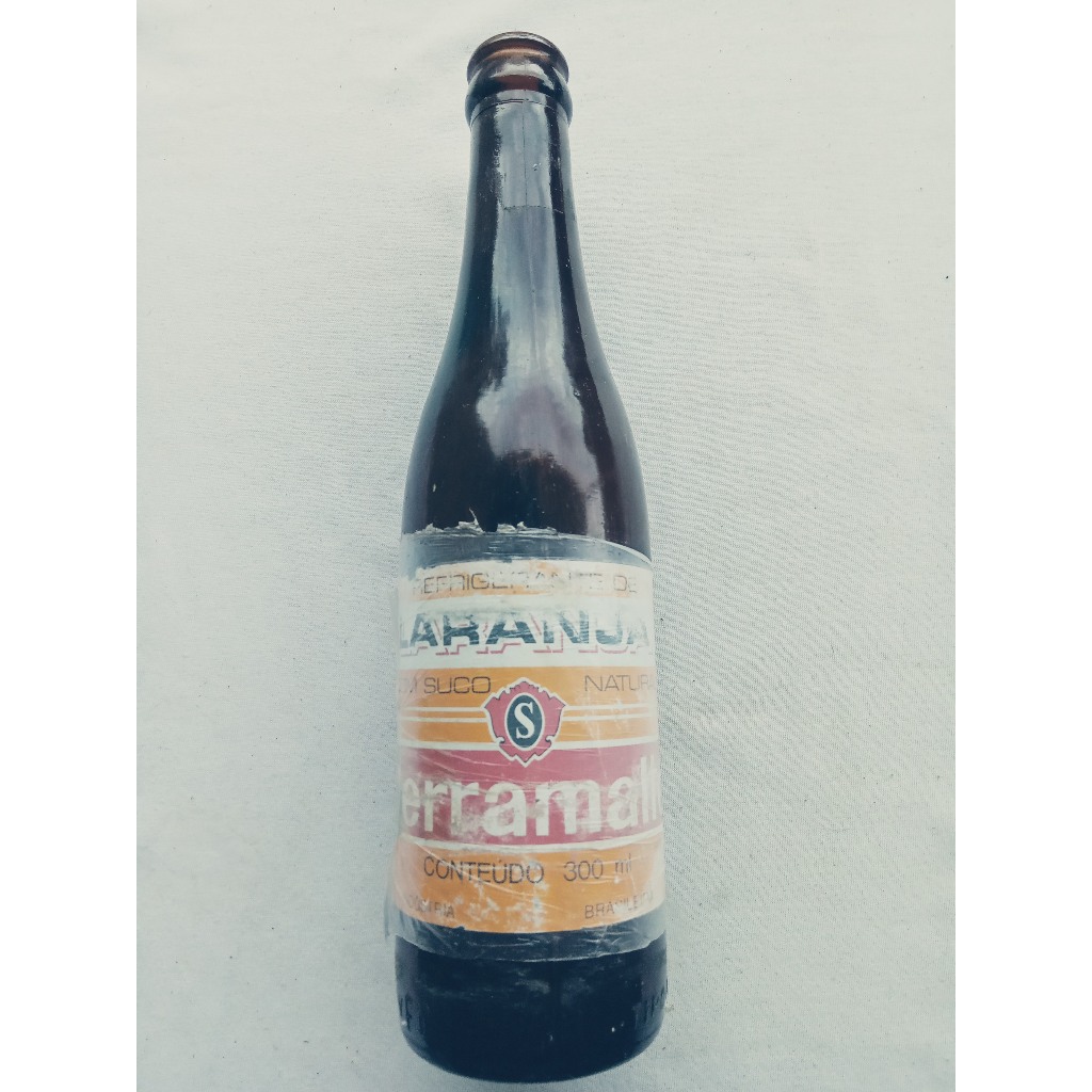 Garrafa Antiga Laranja Serramalte - 300 ml - Rótulo papel - X12