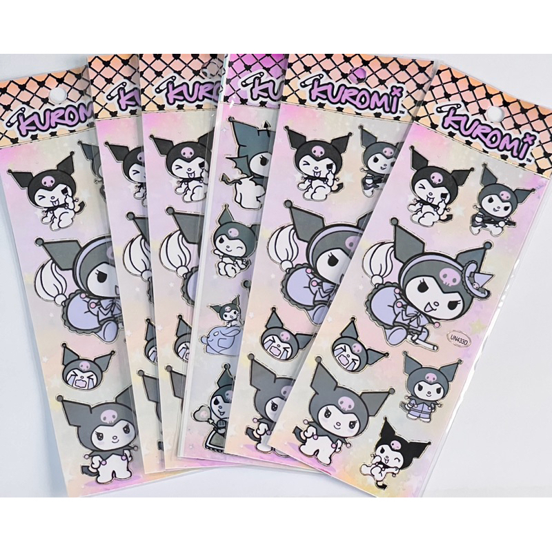 Cartela Adesivo Infantil Kuromi em Oferta na Shopee
