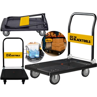 Carrinho De Carga Multiuso Plataforma Aba Dobrável Capacidade 150kg Tcp-150 The Black Tools em Oferta na Shopee