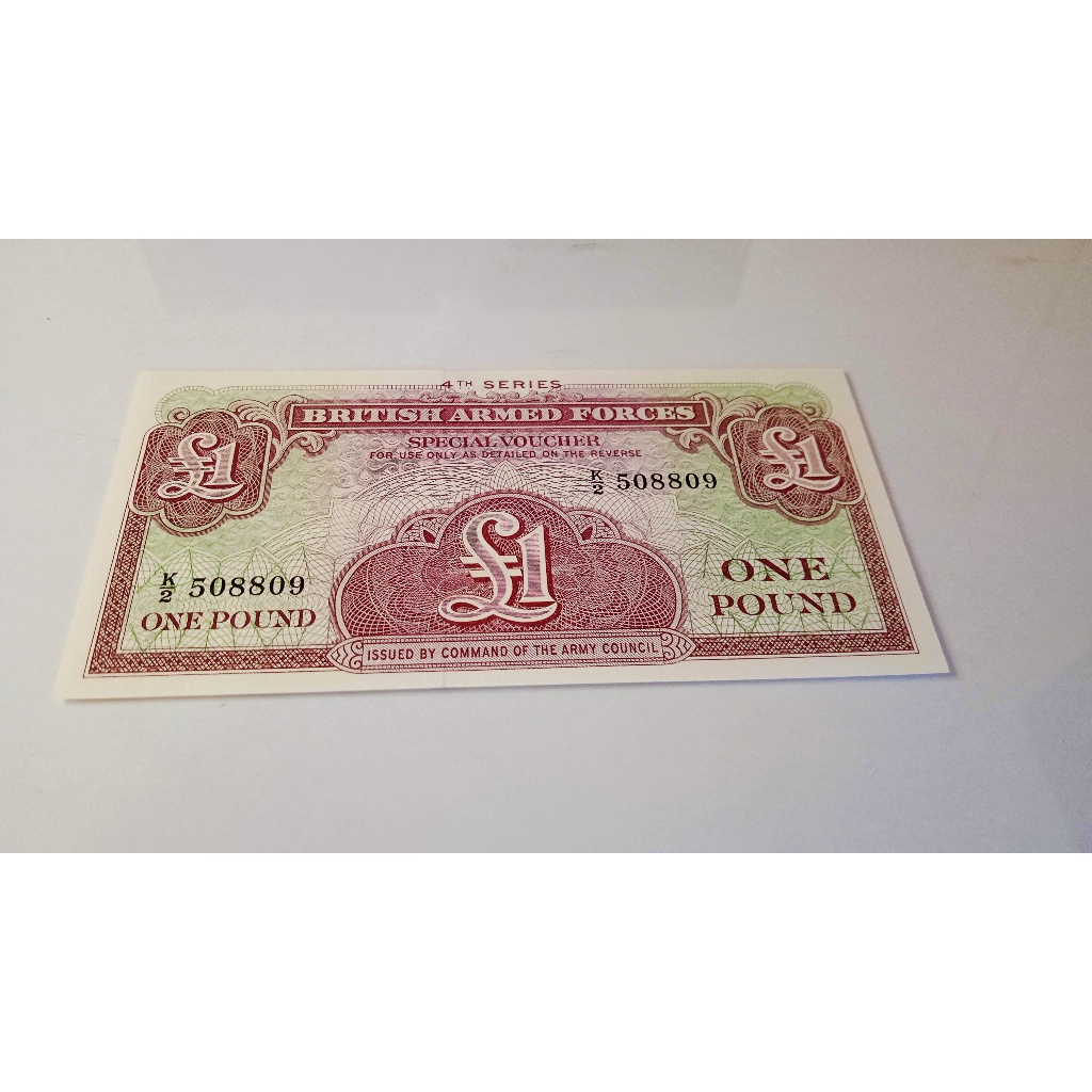Cédula Militar do Reino Unido - Antiga - para Colecionadores Exigentes;