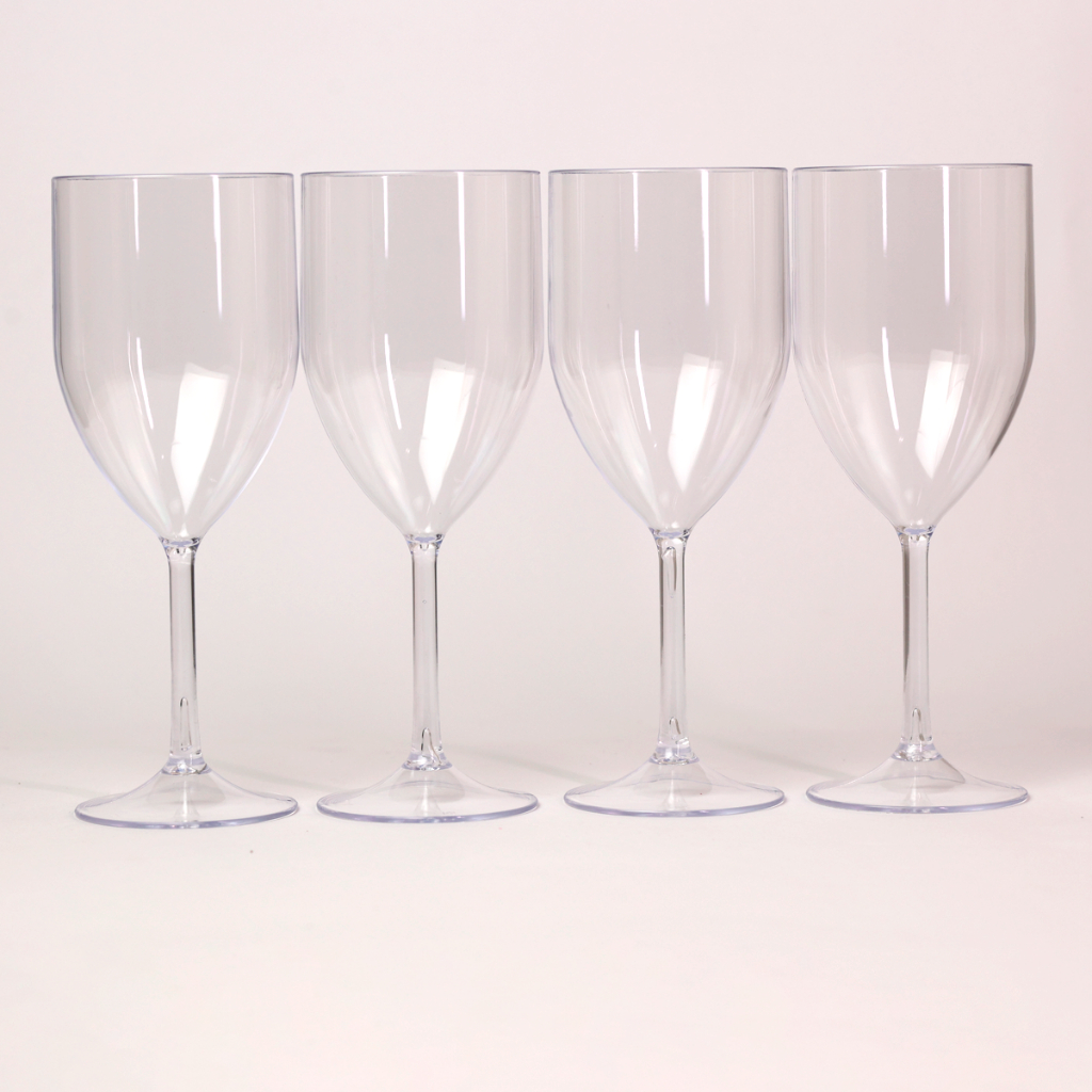 Kit 6 Taças De Vinho E Drinks 320ml Acrílico Premium Resistente Cristal em Oferta na Shopee