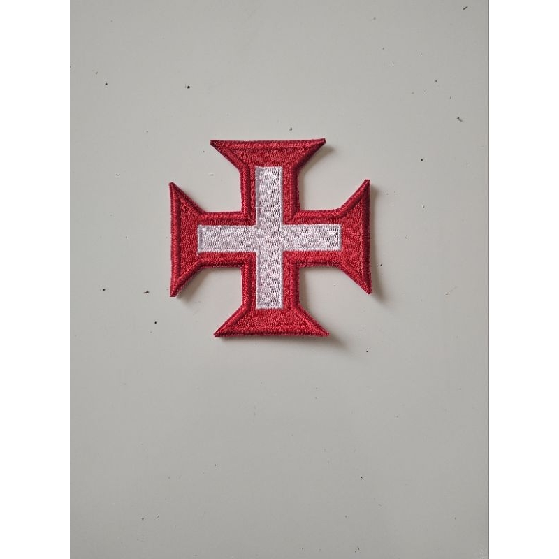 PATCH BORDADO TERMOCOLANTE-SIMBOLO-CRUZ-WHITE 3 em Oferta na Shopee